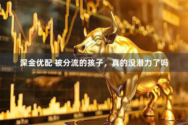深金优配 被分流的孩子，真的没潜力了吗