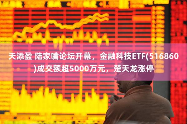 天添盈 陆家嘴论坛开幕，金融科技ETF(516860)成交额超5000万元，楚天龙涨停